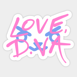 Love, D.VA Bunny Sticker